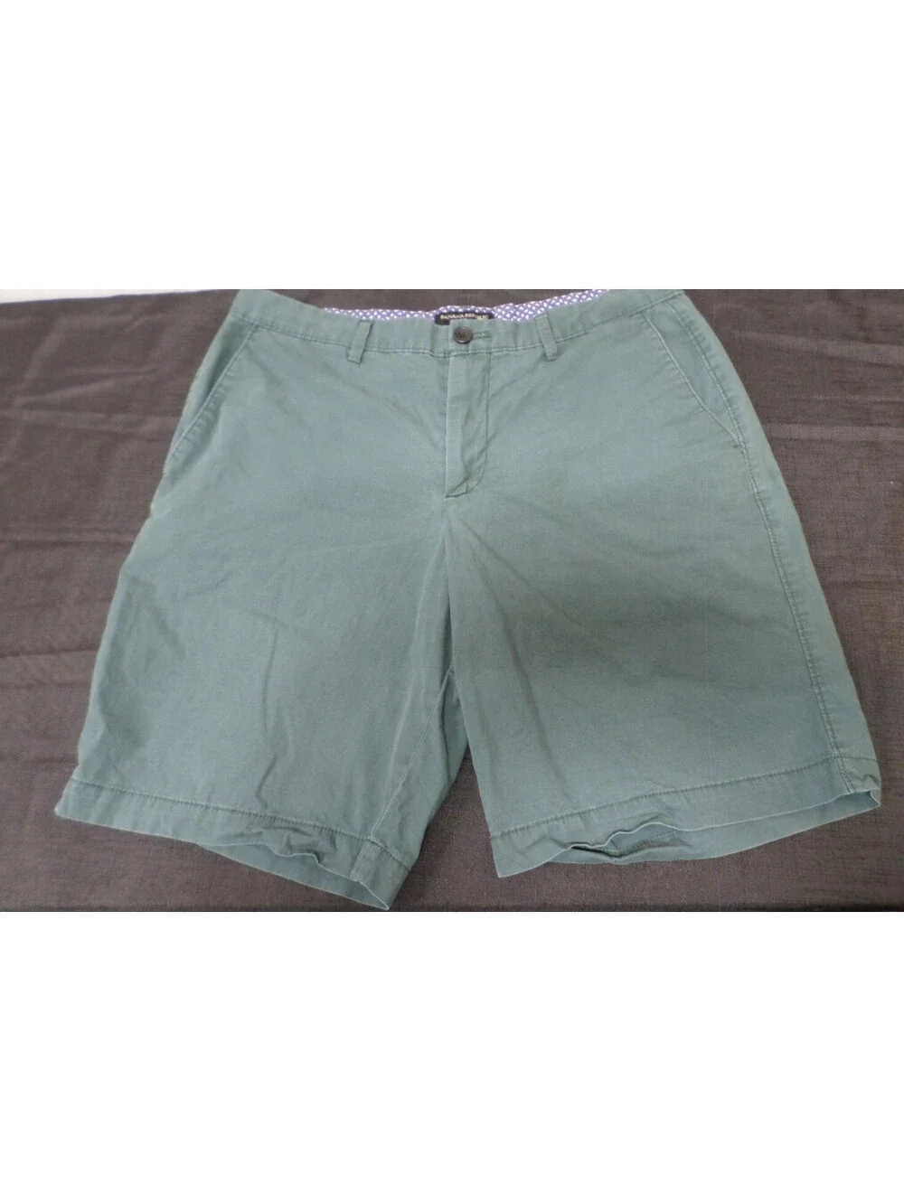 DESINGER BANANA REPUBLIC AIDEN SHORT COTTON BLEND CASUAL WORK GREEN SHORTS 34
